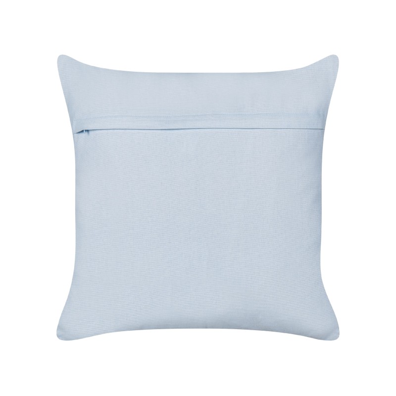 2 bawełniane poduszki dekoracyjne motyw tęczy 45 x 45 cm jasnoniebieskie LEEA