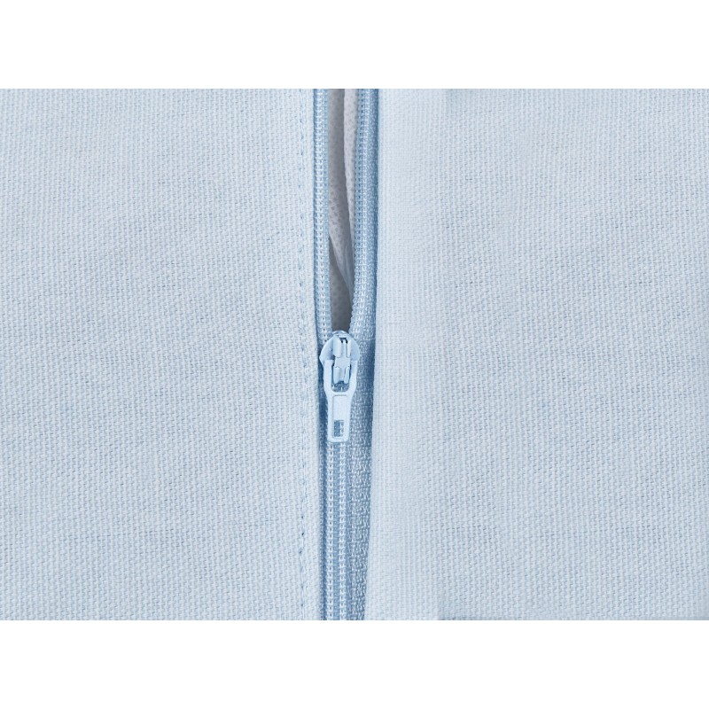 2 bawełniane poduszki dekoracyjne motyw tęczy 45 x 45 cm jasnoniebieskie LEEA