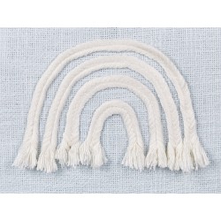 2 bawełniane poduszki dekoracyjne motyw tęczy 45 x 45 cm jasnoniebieskie LEEA