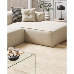 Dywan shaggy 140 x 200 cm beżowy DEMRE