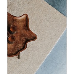 Dywan shaggy 140 x 200 cm beżowy DEMRE