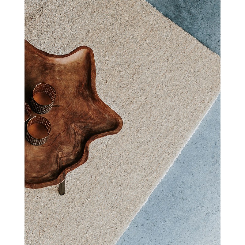 Dywan shaggy 140 x 200 cm beżowy DEMRE