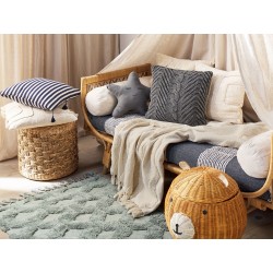 Koc KHARI Bawełna 125 x 150 cm Jasnobeżowy