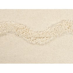 Koc KHARI Bawełna 125 x 150 cm Jasnobeżowy