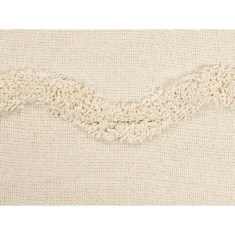 Koc KHARI Bawełna 125 x 150 cm Jasnobeżowy