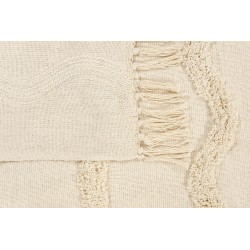 Koc KHARI Bawełna 125 x 150 cm Jasnobeżowy