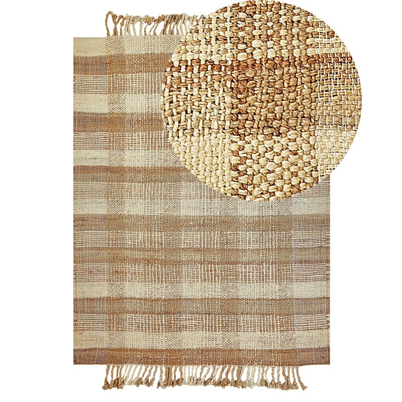 Dywan z juty 140 x 200 cm beżowy BERISSA