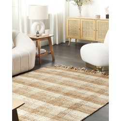 Dywan z juty 140 x 200 cm beżowy BERISSA