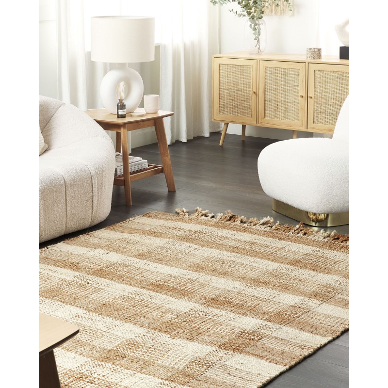 Dywan z juty 140 x 200 cm beżowy BERISSA