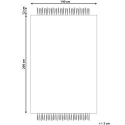 Dywan z juty 140 x 200 cm beżowy BERISSA