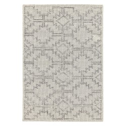 Dywan wełniany 140 x 200 cm beżowo-czarny URLA