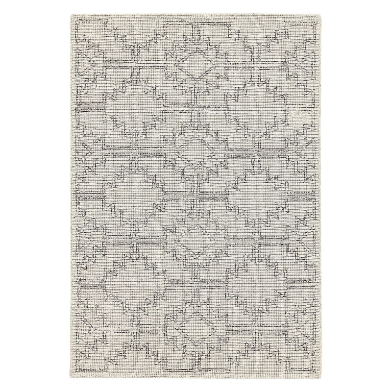 Dywan wełniany 140 x 200 cm beżowo-czarny URLA