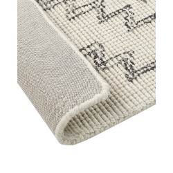 Dywan wełniany 140 x 200 cm beżowo-czarny URLA