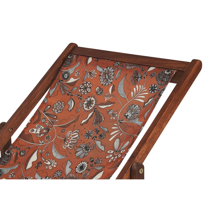 Zestaw 2 wymiennych tkanin do leżaków ogrodowych ANZIO/AVELLINO Czerwony