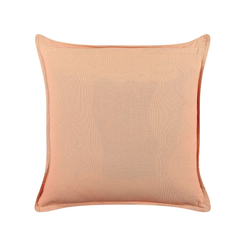 Zestaw 2 poduszek dekoracyjnych RHODOCOMA Welur 45 x 45 cm Różowy Wzór geometryczny