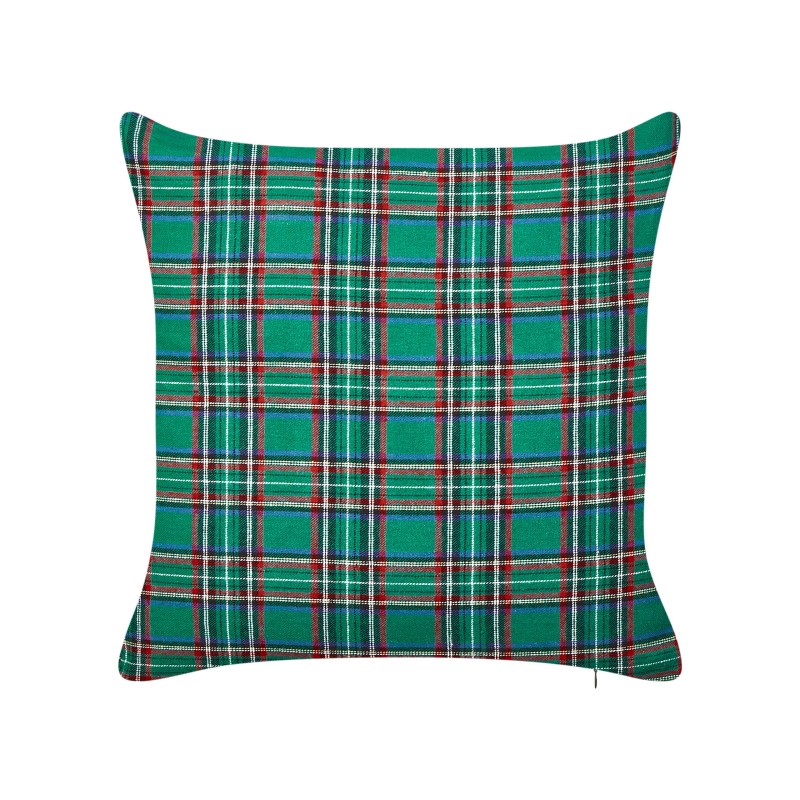 Zestaw 2 poduszek dekoracyjnych JOYCANDY 45 x 45 cm Zielony Wzór świąteczny