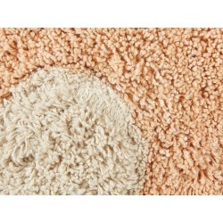 2 bawełniane poduszki dekoracyjne dla dzieci kwiaty 30 x 30 cm brzoskwiniowe SORREL