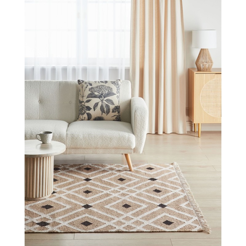 Dywan z juty 160 x 230 cm beżowy ESENCIK