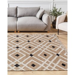 Dywan z juty 160 x 230 cm beżowy ESENCIK