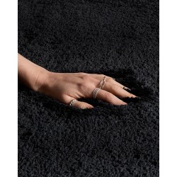 Dywan shaggy 80 x 150 cm czarny EVREN