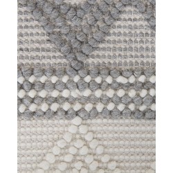 Dywan wełniany 140 x 200 cm beżowo-szary BOZOVA