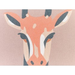 Zestaw 2 poduszek dekoracyjnych CANDELABRA 45 x 45 cm Różowy Wzór zwierzęcy