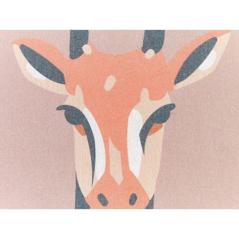 Zestaw 2 poduszek dekoracyjnych CANDELABRA 45 x 45 cm Różowy Wzór zwierzęcy