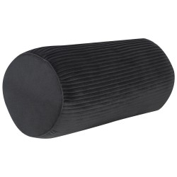 Poduszka dekoracyjna JONQUIL Welur 22 x 60 cm Czarny Jednolity