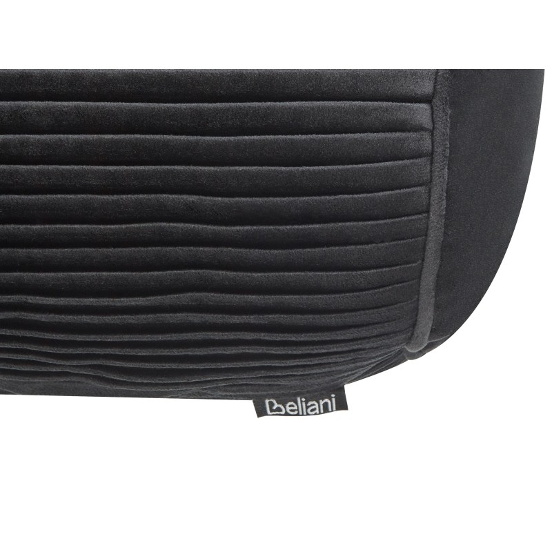 Poduszka dekoracyjna JONQUIL Welur 22 x 60 cm Czarny Jednolity