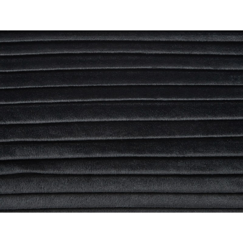 Poduszka dekoracyjna JONQUIL Welur 22 x 60 cm Czarny Jednolity