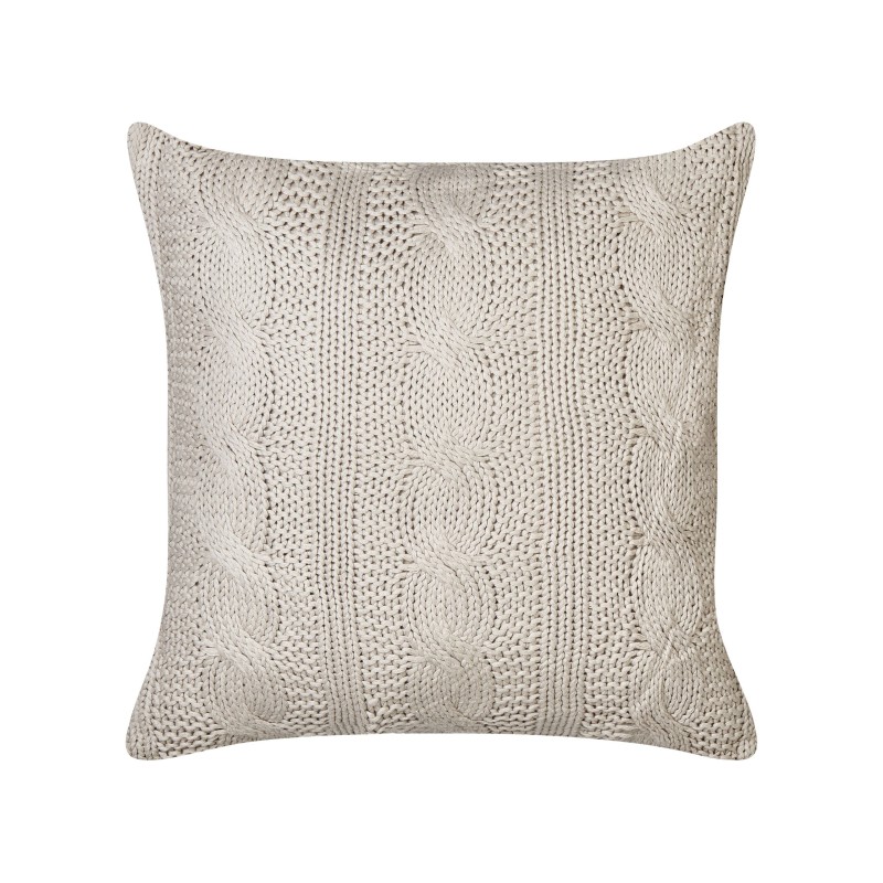 Zestaw 2 poduszek dekoracyjnych CONSTYLIS Bawełna 45 x 45 cm Beżowoszary Jednolity