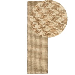 Dywan z juty 80 x 300 cm beżowy ARAPTEPE