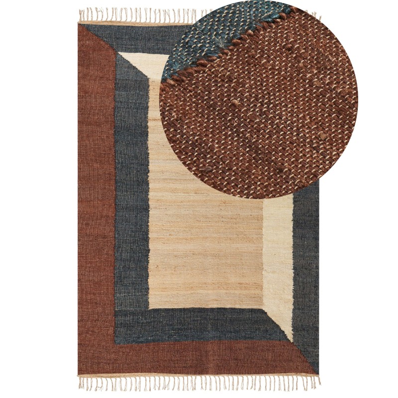 Dywan z juty 160 x 230 cm wielokolorowy ORTAKOY