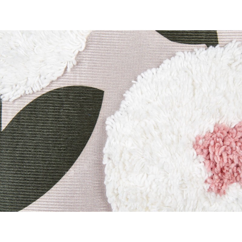 Zestaw 2 poduszek dekoracyjnych KUNRI Bawełna 45 x 45 cm Kolorowy Wzór kwiatowy