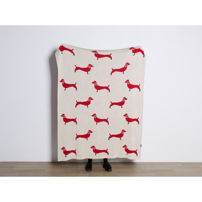 Koc REERH Bawełna 130 x 170 cm Beżowy