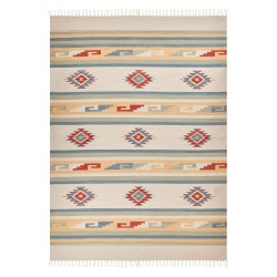 Dywan bawełniany kilim 140 x 200 cm wielokolorowy APARAN
