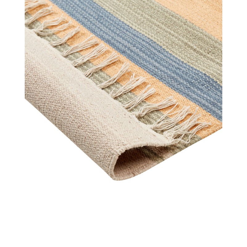 Dywan bawełniany kilim 140 x 200 cm wielokolorowy APARAN