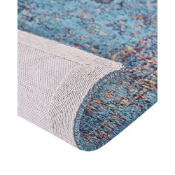 Dywan bawełniany 80 x 150 cm niebieski KANSU