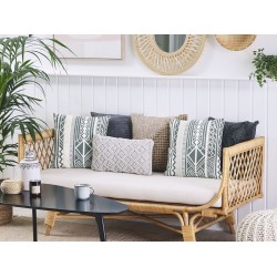 Zestaw 2 poduszek dekoracyjnych LAURUS 45 x 45 cm Szary Wzór geometryczny