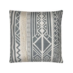 Zestaw 2 poduszek dekoracyjnych LAURUS 45 x 45 cm Szary Wzór geometryczny