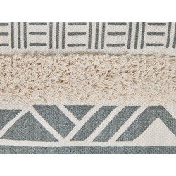 Zestaw 2 poduszek dekoracyjnych LAURUS 45 x 45 cm Szary Wzór geometryczny