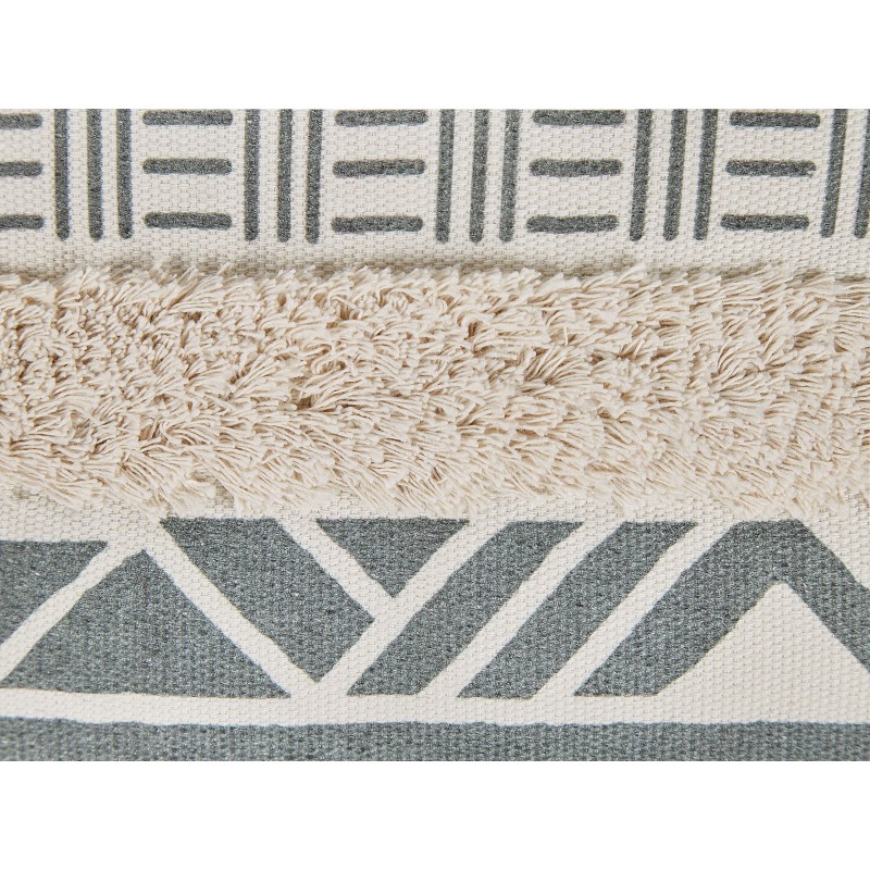 Zestaw 2 poduszek dekoracyjnych LAURUS 45 x 45 cm Szary Wzór geometryczny