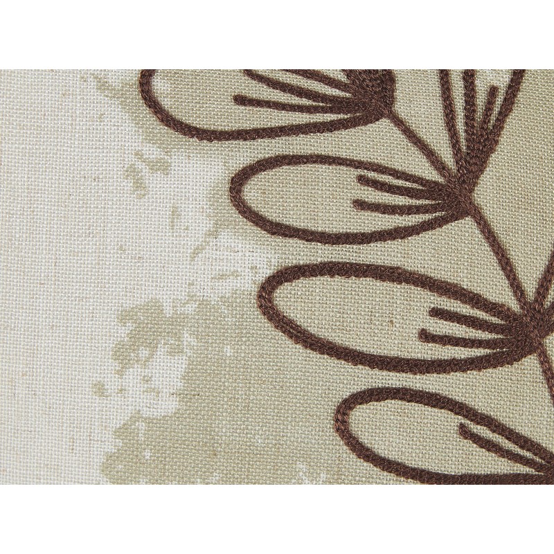 Zestaw 2 poduszek dekoracyjnych CALENDULA 45 x 45 cm Biały Wzór roślinny