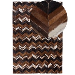 Dywan skórzany 160 x 230 cm brązowy BALAT