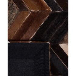 Dywan skórzany 160 x 230 cm brązowy BALAT