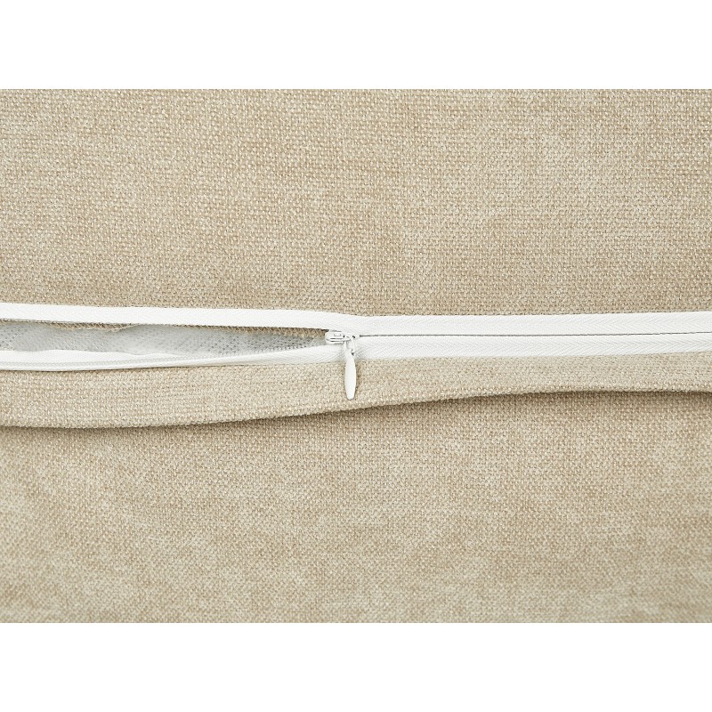 Zestaw 2 poduszek dekoracyjnych LAPSANA 60 x 60 cm Beżowy Jednolity