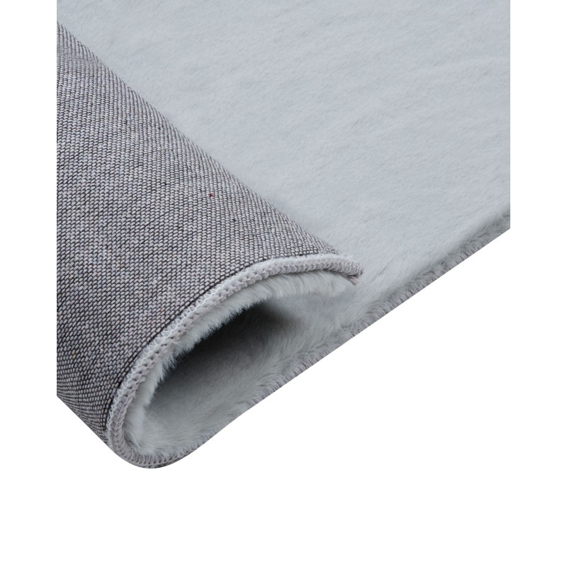 Dywan sztuczne futro królika 160 x 230 cm miętowy szary MIRPUR