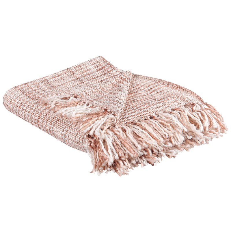 Koc DEURALI 125 x 150 cm Brązowy