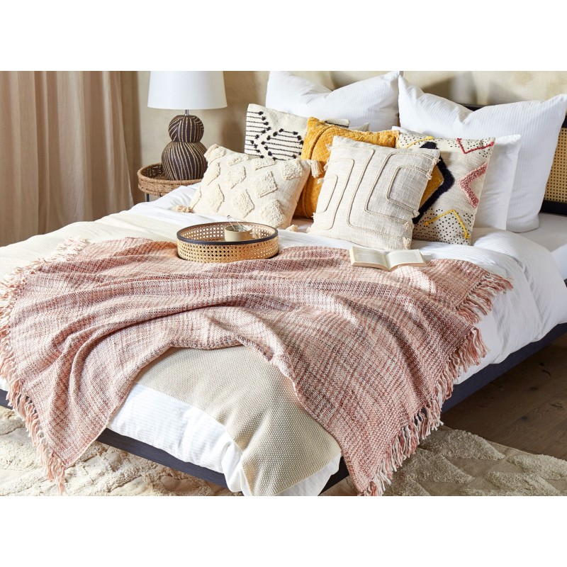 Koc DEURALI 125 x 150 cm Brązowy