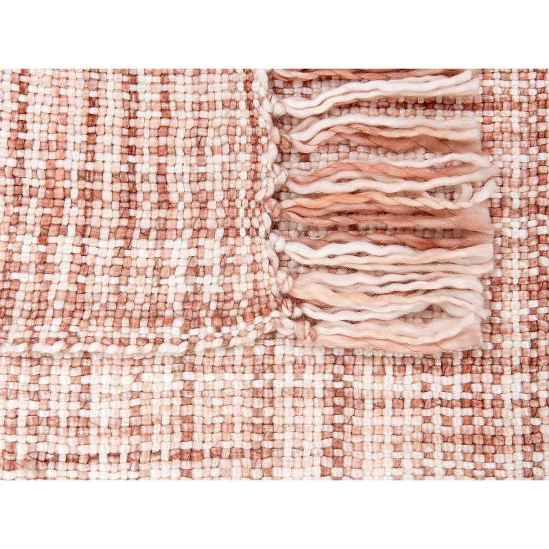 Koc DEURALI 125 x 150 cm Brązowy